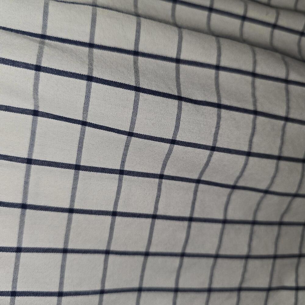 Dockers Men's XXL White and Blue Checkered Long Sleeve Shirt